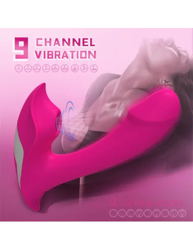 Vibrad succio heart of ocean control remoto recargable | S-hande | Vibradores