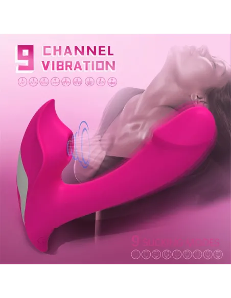 Vibrad succio heart of ocean control remoto recargable | S-hande | Vibradores