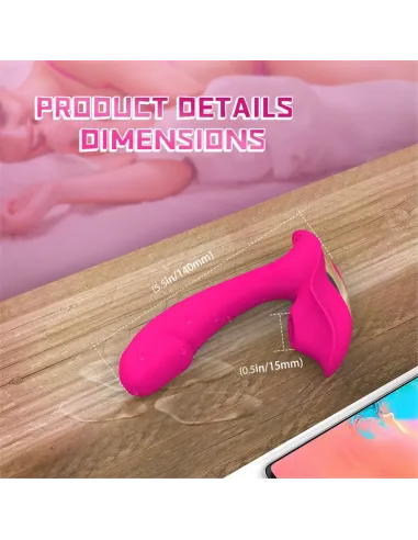 Vibrad succio heart of ocean control remoto recargable | S-hande | Vibradores