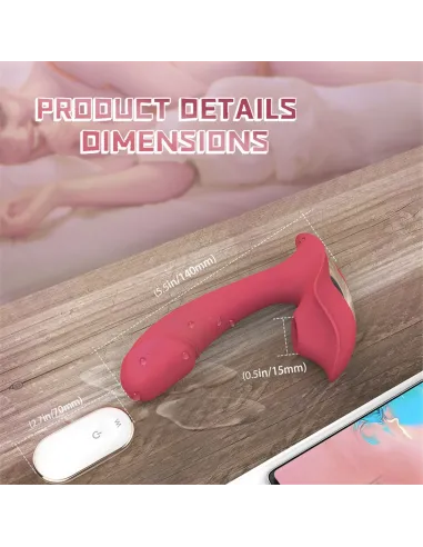 Vibrad succio heart of ocean control remoto recargable | S-hande | Vibradores