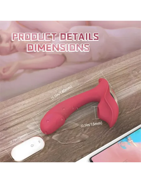 Vibrad succio heart of ocean control remoto recargable | S-hande | Vibradores