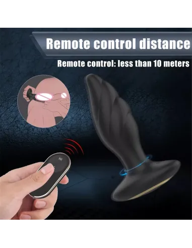 Vibrador rotador anal whirlwind control remoto recargable | S-hande | Dildos