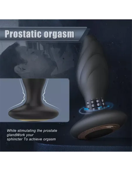 Vibrador rotador anal whirlwind control remoto recargable | S-hande | Dildos