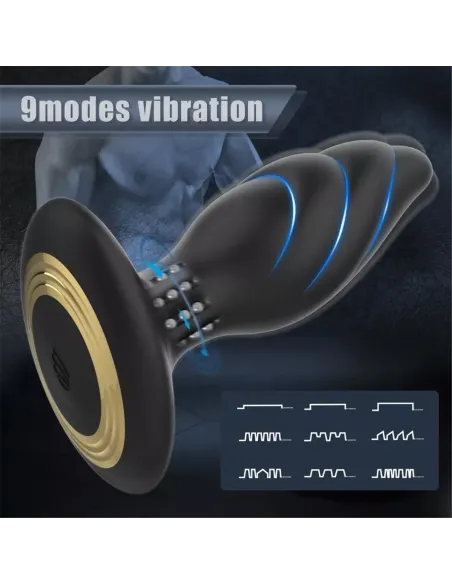 Vibrador rotador anal whirlwind control remoto recargable | S-hande | Dildos