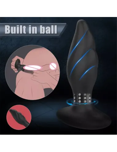 Vibrador rotador anal whirlwind control remoto recargable | S-hande | Dildos