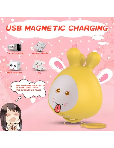 Vibrador rotador marshmallow recargable 18 funciones | S-hande | Estimuladores clítoris