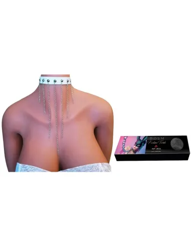 Choker chain eco cuero blanco | Infarta fetish | Accesorios y outfits