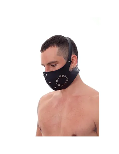 Bozal tapa boca eco cuero negro | Infarta fetish | Mordazas