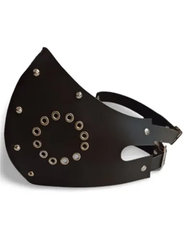 Bozal tapa boca eco cuero negro | Infarta fetish | Mordazas