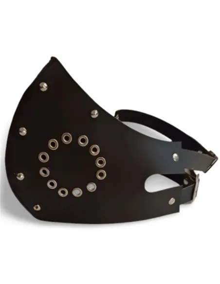 Bozal tapa boca eco cuero negro | Infarta fetish | Mordazas
