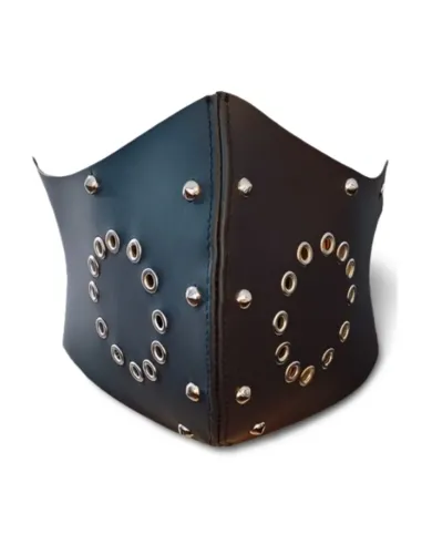 Bozal tapa boca eco cuero negro | Infarta fetish | Mordazas