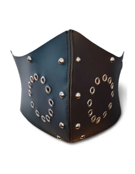 Bozal tapa boca eco cuero negro | Infarta fetish | Mordazas