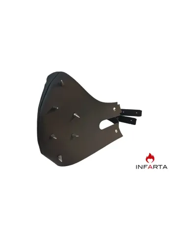 Bozal tapa boca con puas eco cuero negro | Infarta fetish | Máscaras y antifaces