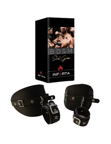 Muslera con esposa eco cuero negro | Infarta fetish | Esposas