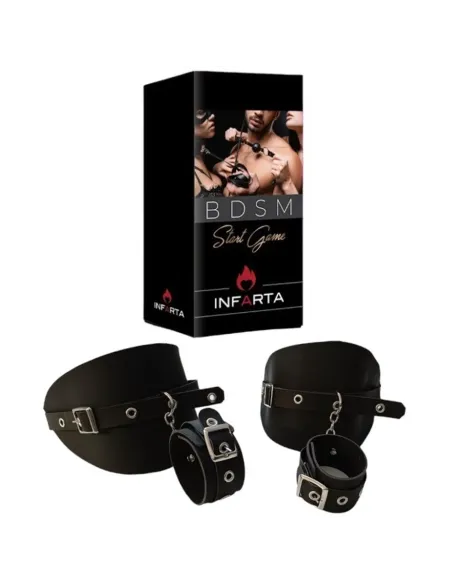 Muslera con esposa eco cuero negro | Infarta fetish | Esposas