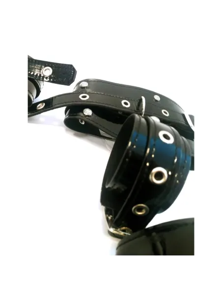 Kit luxury charol negro con strass 4 piezas | Infarta fetish | Kits