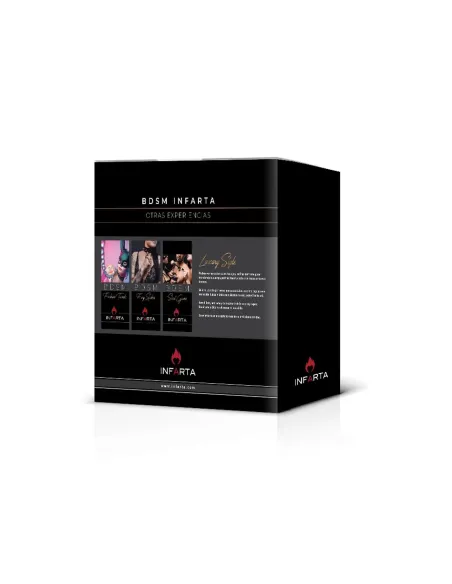 Kit luxury charol negro con strass 4 piezas | Infarta fetish | Kits