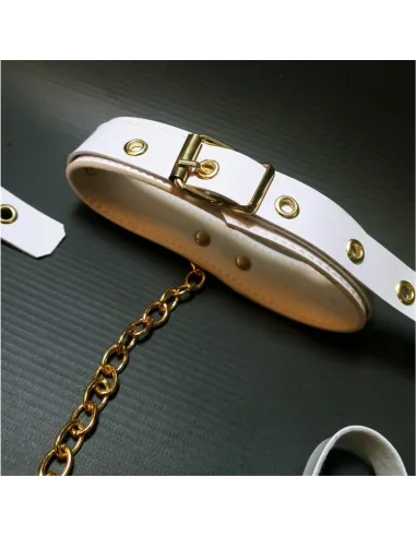 Kit luxury blanco y herrajes dorados 8 piezas | Infarta fetish | Kits