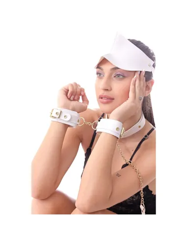 Kit luxury blanco y herrajes dorados 8 piezas | Infarta fetish | Kits