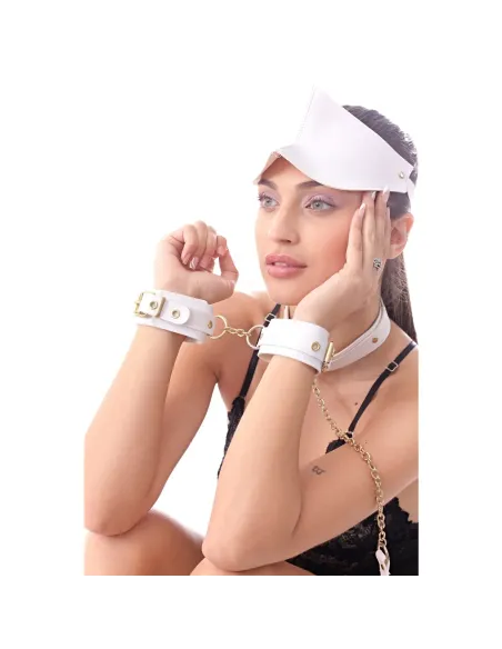 Kit luxury blanco y herrajes dorados 8 piezas | Infarta fetish | Kits