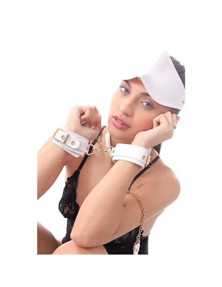 Kit luxury blanco y herrajes dorados 8 piezas | Infarta fetish | Kits