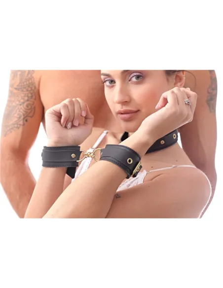 Kit luxury negro y herrajes dorados 9 piezas | Infarta fetish | Kits