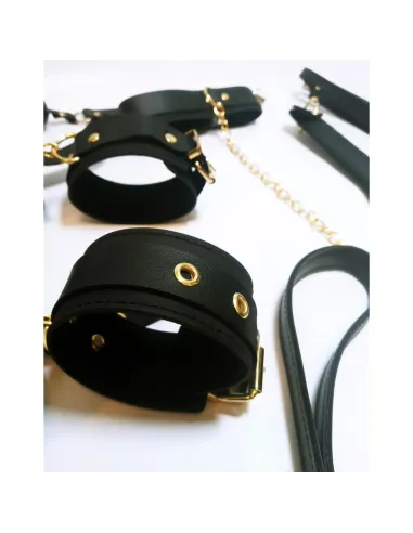Kit luxury negro y herrajes dorados 9 piezas | Infarta fetish | Kits