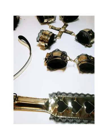 Kit luxury gold con puntilla negra 7 piezas | Infarta fetish | Kits
