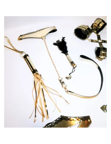 Kit luxury gold con puntilla negra 7 piezas | Infarta fetish | Kits