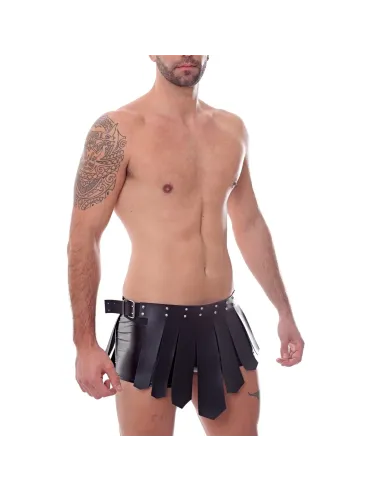 Falda gladiator - eco-cuero negro | Infarta fetish | Accesorios y outfits