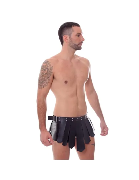 Falda gladiator - eco-cuero negro | Infarta fetish | Accesorios y outfits