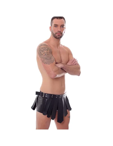 Falda gladiator - eco-cuero negro | Infarta fetish | Accesorios y outfits