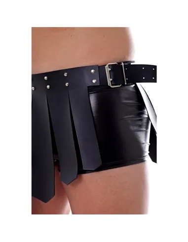 Falda gladiator - eco-cuero negro | Infarta fetish | Accesorios y outfits