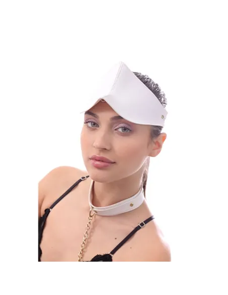 Antifaz luxury ciego reforzado blanco | Infarta fetish | Máscaras y antifaces