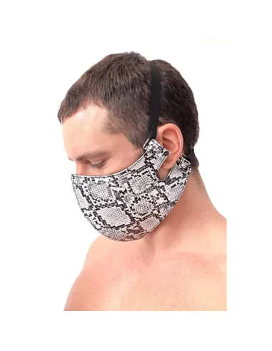 Bozal luxury snake blanco y negro | Infarta fetish | Máscaras y antifaces