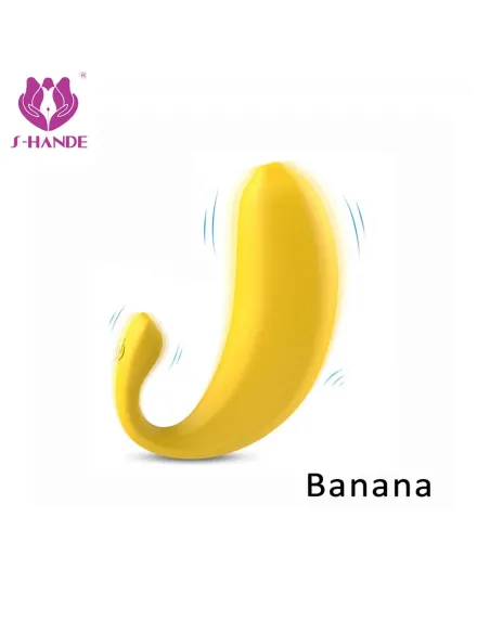 Vibrador banana recargable control remoto 9 funciones | S-hande | Vibradores