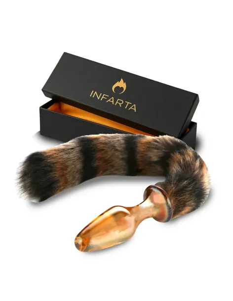 Glass anal tail golden fox | Infarta toys | Plugs