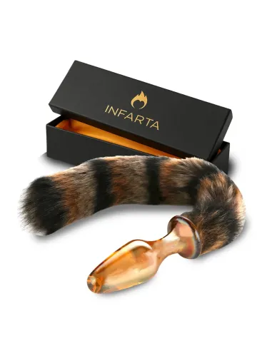 Glass anal tail golden fox | Infarta toys | Plugs