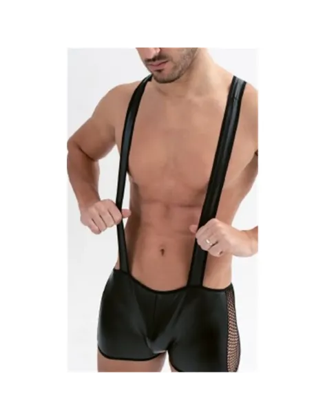 Hombre - body engomado con tiradores | Malena | Tangas