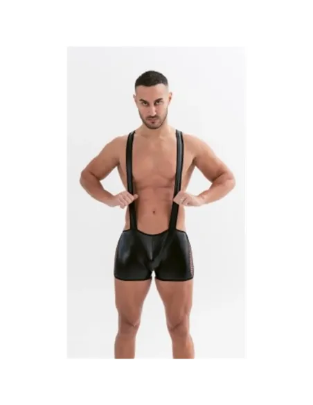 Hombre - body engomado con tiradores | Malena | Tangas