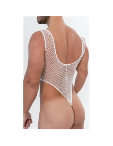 Hombre - body cavado de microfibra y red | Malena | Tangas