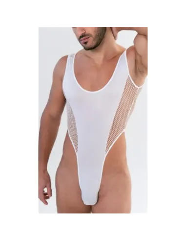 Hombre - body cavado de microfibra y red | Malena | Tangas