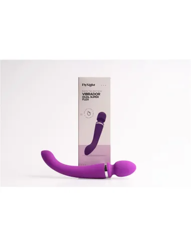 Vibrador dual super flex violeta / c9006 | Fly night | Vibradores