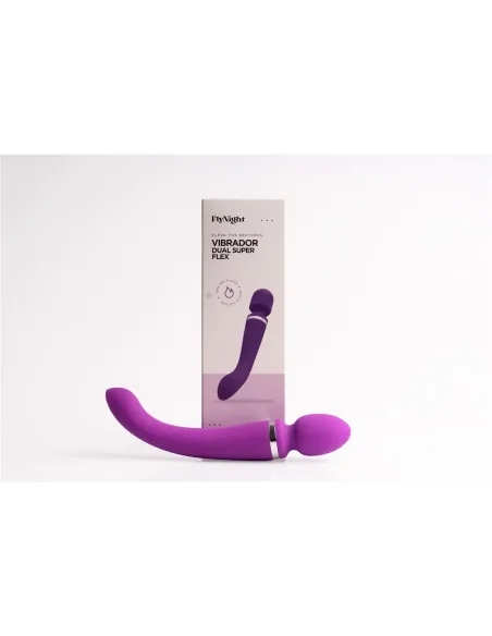 Vibrador dual super flex violeta / c9006 | Fly night | Vibradores