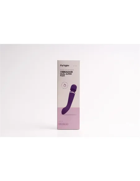 Vibrador dual super flex violeta / c9006 | Fly night | Vibradores