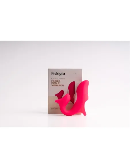Finger doble vibrator rosa / c9015 | Fly night | Vibradores