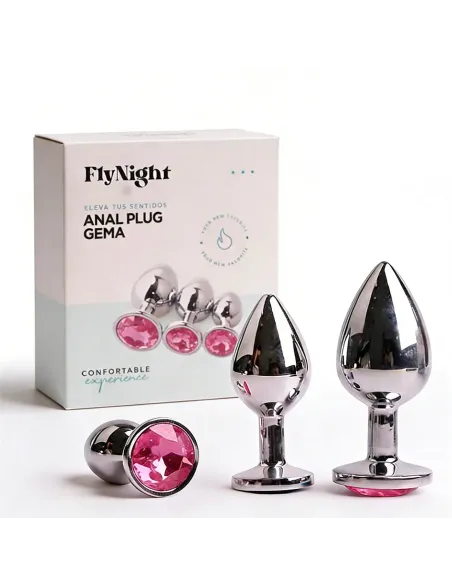 Anal plug gema rosa / c9030 | Fly night | Plugs