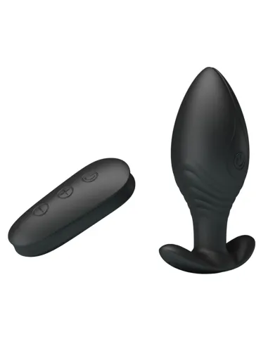 Consolador anal royal recargable inalambrico control remoto silicona 9cmx3,5cm | Pretty love | Vibradores