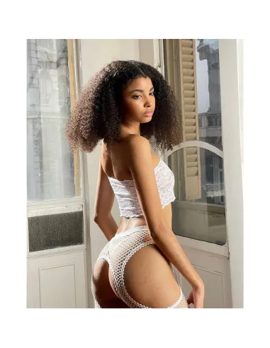 Panty portaligas red blanco | Malena | Medias