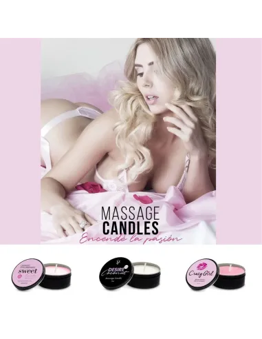 Massage candle sweet beauty rush - caramel strawberries - 30 gr - | Sexitive | Velas para masajes